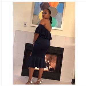 Ruffle bodycon dress